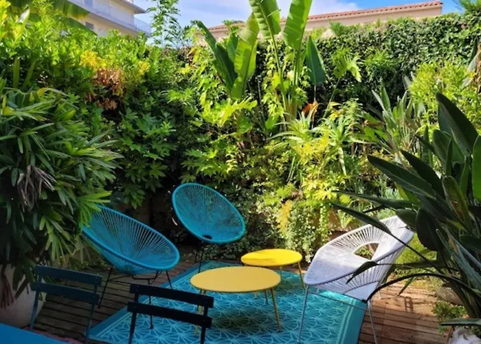 公寓 30 M With Terrace And Pool 昂蒂布